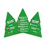 Gift Republic Christmas Charades Game Fun Festive Family-Friendly Mime Game with 300 Charade Prompts for Kids & Adults100 Tree-Shaped Cards in a Box, Green - Image 3