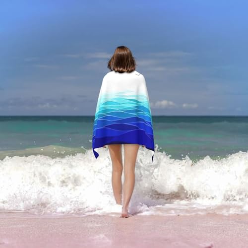 Serviettes de piscine moelleuses Ocean Waves contre la peau humide - 7
