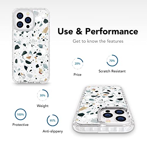 Aknacase Iphone 13 Pro Max Marble Case Never-Fall Series Super Grip High Impact Silicone Case With Pattern For Iphone 13 Pro Max (Design 103105-Us) #TOP5