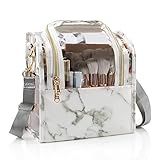 Upgraded Makeup Brush holder,Travel Makeup Brush Case Bag Stand-up Makeup Artist Cosmetics Brushes...