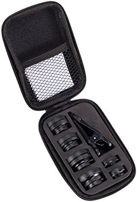 Akinger HD Phone Camera Lens Kit for iPhone 6/ 6s Plus/SE/ 7/ Samsung Galaxy S7/S7 Edge/S6 Edge and Other Android Smart Phone (Black 7 in 1)