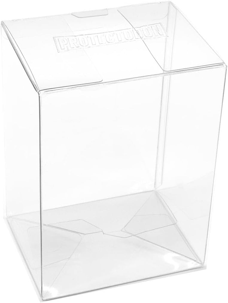 POP Protector 0.5mm Figure Display Case - Compatible with 4"" Funko POP Vinyl Figures - Pack of 5, Clear, DON-007-5