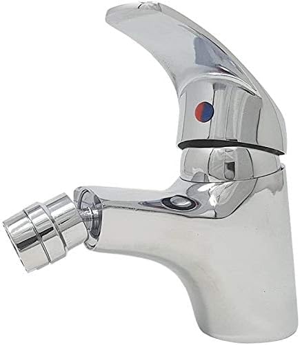 SQUADO Robinet mélangeur Monoleve lavabo, robinet de salle de bain, monocommande pour lavabo Avec Flexible En Laiton Avec Tête Mobile Pour Bidet Lavabo