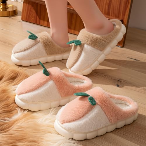 Solyinne Kawaii Strawberry Slippers for Woman Men Fuzzy House Memory Foam Slipper Cute Furry Lined Bedroom Shoes Indoor/Outdoor3