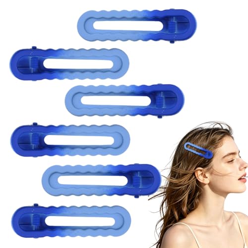 Barrettes à cheveux anti-glisse bleues pour fixer les mèches fines et épaisses