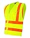 Kishigo 1197 Polyester Multi Function Multi Zipper Vest, Large, Lime