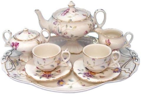 Coastline FD536B Sasha's Garden Mini Tea Set for 2