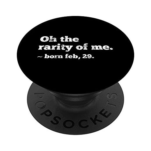 29 de febrero de cumpleaños, 29 de febrero, regalo de cumpleaños PopSockets PopGrip Intercambiable