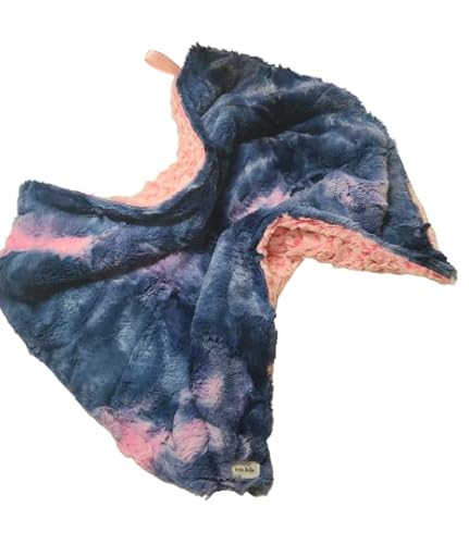 Lovey for Babies, Security Blanket, Minky Lovey, Baby Lovey Blanket, Minky Lovey Blanket, Ready to Ship, Baby Shower Gift, Minky Lovey, Handmade, Bubblegum Sorbet Double Sided Minky Blanket