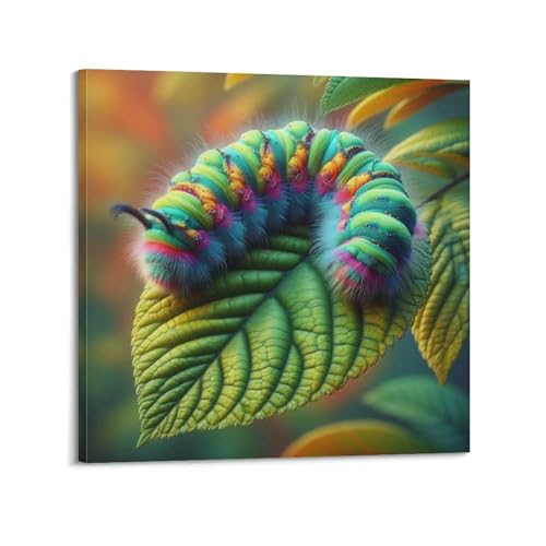 Poster chenille sur feuille CMHONLY adieu aux murs vides tableau encadre