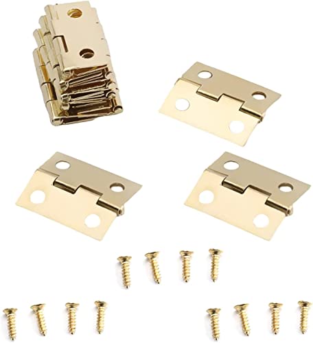 Charnières en fer forgé or pour couvercle de boîte et petit placard