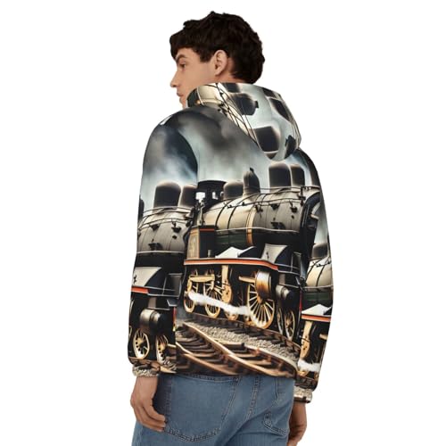 Sweat à capuche homme locomotive : finitions soignées trois saisons