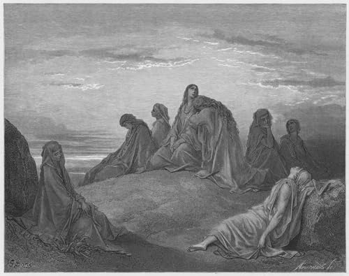Art tableau Bible Gustave Doré : impression de prestige sur toile de coton 60x90