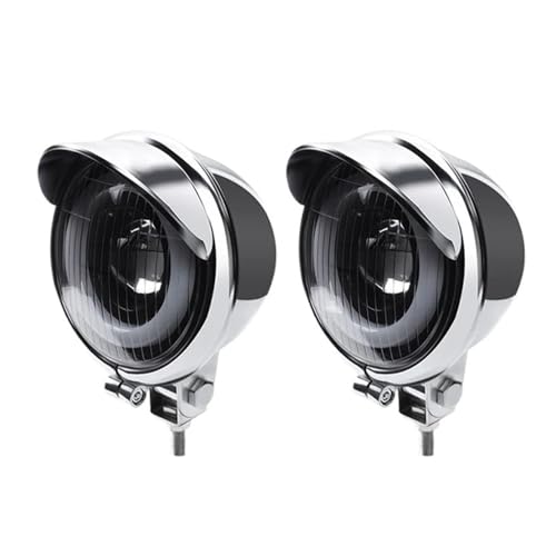 Faros de carretera moto de 4 pulgadas con luz antiniebla DRL de 5'' 12V LED