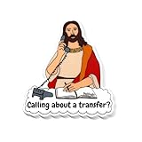 Transfer to Jesus Sticker Nurse Medical Sticker Critical Care Med Surg RN LVN Student Physician ICU Emergency Die-Cut Decals Waterproof Vinyl Stickers