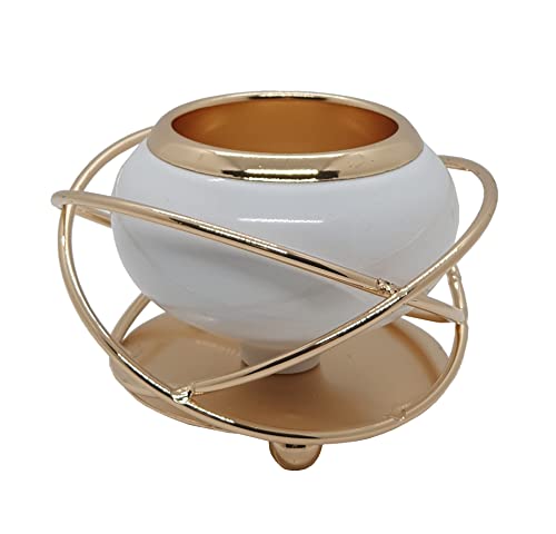 Castiçal Sofisticado e Decorativo C/ Porta Velas de Vidro