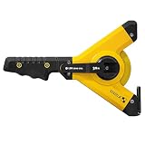 STABILA LBM 1000 Steel - Cinta métrica de 30 m, de acero con escala métrica y revestimiento de nailon con gancho universal, marco irrompible, precisión MID