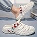 Vtiao Men's fashion garden clogs, arch support, woven look design, EVA material, lightweight, durable, non-slip, beach shoes, gardening shoes, indoor and outdoor sandals.