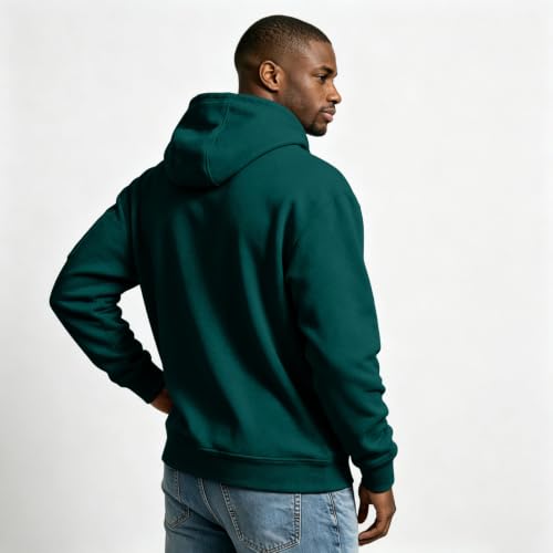 Mens Quarter Zip Pullover Long Sleeve Zipper Hoodies Hooded Sweatshirt - image 6