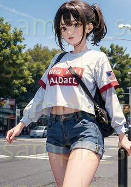 Amazon.co.jp: A4ポスター AI美女 美少女 水着 かわいい グラビア