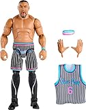 Mattel WWE Elite Collection Action Figure & Accessories, Series #103 Angelo Dawkins 6-inch Collectible with 25 Articulation Points & Swappable Hands