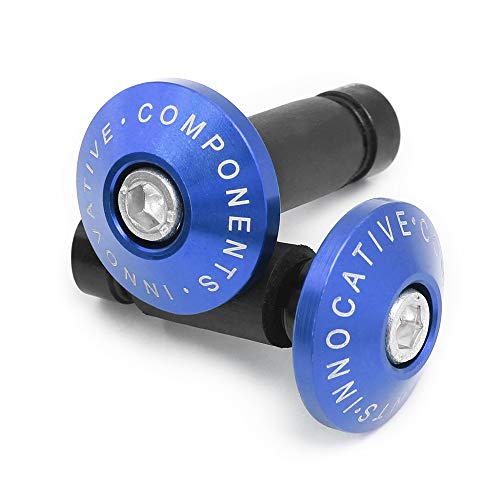 Universel Moto vélo 7/8' 22mm Embout Guidon CNC Extrémités de Guidon de Moto Poids Plug bouchon de guidon velo,Bleu