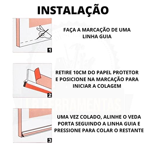 Friso PVC Stamaco Veda Porta Marrom 80cm