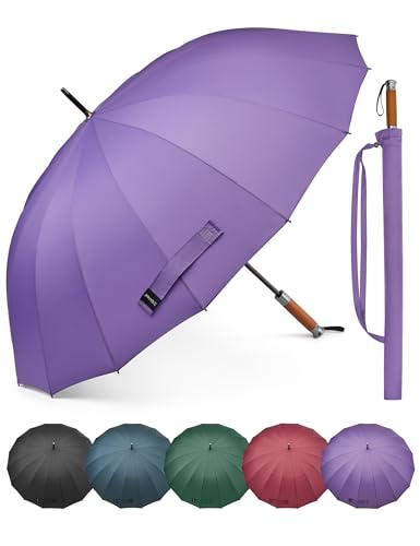G4Free 54 Inch Golf Umbrella Strong Windproof Large Umbrella for Rain