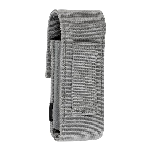 LEATHERMAN, Premium Nylon Snap Sheath, Fits 3.25\" to 4.5\" Multi-Tools, Grey, Medium