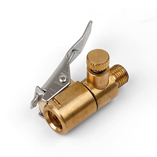 KLEHOPE Embout Gonflage Pneu Voiture Tire Amélioré, 8mm Adaptateur de Valve de Pneu de Voiture, avec Soupape de Sécurité, Pression de Pneu Réglable, Adaptateur de Pompe à Air Électrique Cover