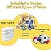 Stuffed Animal Storage Net for Kids, 2 Pack Bedside Toy Organizer Net - Neatly Store Your Stuffed Animals, Elastic Bedside Stuffed Animal Storage Net with Tether, Stretches up to 32 Inches