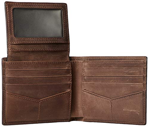 [FOSSIL] DERRICK RFID PASSCASE ML3771 Bifold Wallet - brown -4