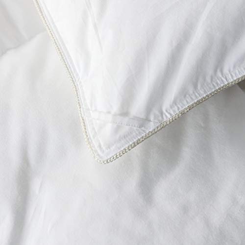 Luxurious Hungarian Goose Down Comforter Duvet Insert Full / Queen Size, All-Season, 65 Oz Fill Weight, Premium Baffle Box, 800 Thread Count - 100% Egyptian Cotton Cover (White) #TOP3