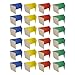 Flipside Products 60045 12" x 48" Study Carrel, Color Assortment (Pack of 24)