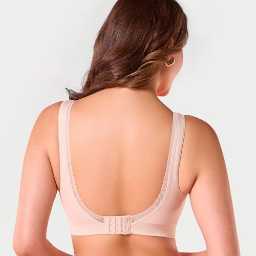 Image of Enamor Innovations Flexifree,Plunge, Ultra Comfort Women's Bralette - No-Pinch,no-dig,360 Degree Flex, Seamless Lift,Fixed Cup, Padded, Wirefree, High Coverage - F137