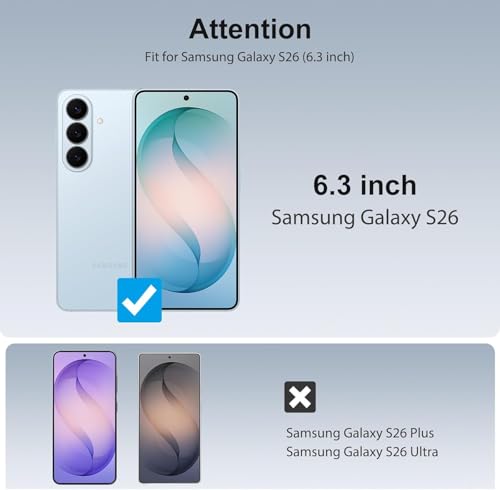 Image of OpenTech Military-Grade Gorilla Tempered Glass for Samsung Galaxy S26 with Fingerprint Unlock, Edge to Edge Coverage - Case Friendly, Anti-scratch and Bubble free installation kit