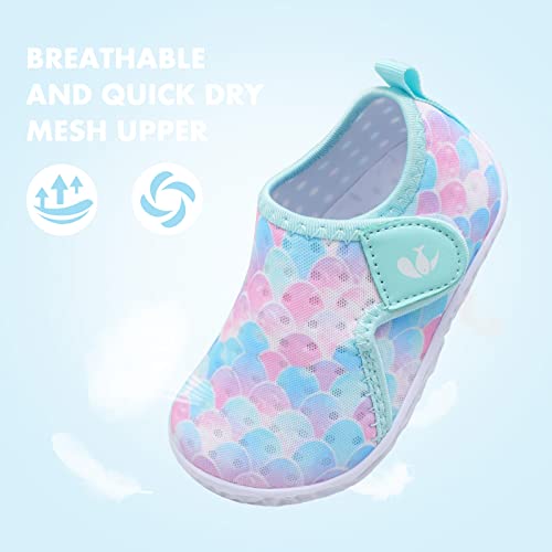 Image of FEETCITY Boys Girls Water Shoes Kids Aqua Socks Quick Dry Barefoot for Beach Swimming Pool