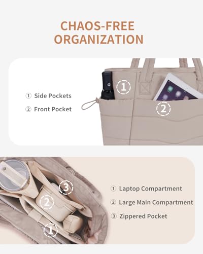 Wandering Nature Work Tote with Cup Holder