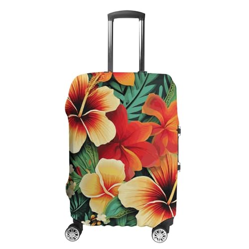 Travel Luggage Cover Washable Suitcase Cover Hawaiian Style Print Fashion Suitcase Protector Carry On Luggage Covers Protector Suitcase Fits 19