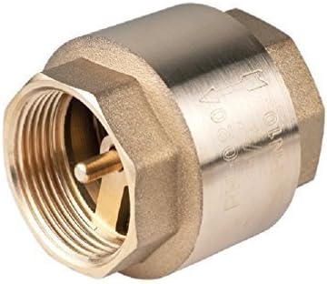 HYDROBIL Non Return Check Valve, 1/2" BSP Female Threads, Solid Brass Construction, Max. Pressure 16 Bar, Temp. Range -20°C to 150°C, Prevents Water from Flowing Back, Durable & Corrosion Resistant