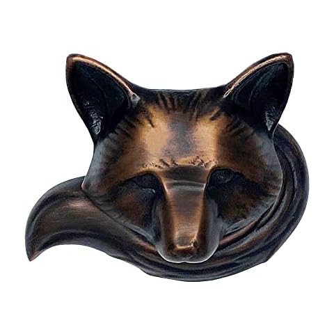 Fox Door Knocker in Oiled Bronze Cover