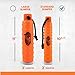 HuntEmUp Tri-Pack (6) 2-Inch Plastic Dog Bumpers with Throw Ropes - Weighted Retrieving Dummies for Dogs - Includes 2 White, 2 Orange, and 2 Black/White Bumpers