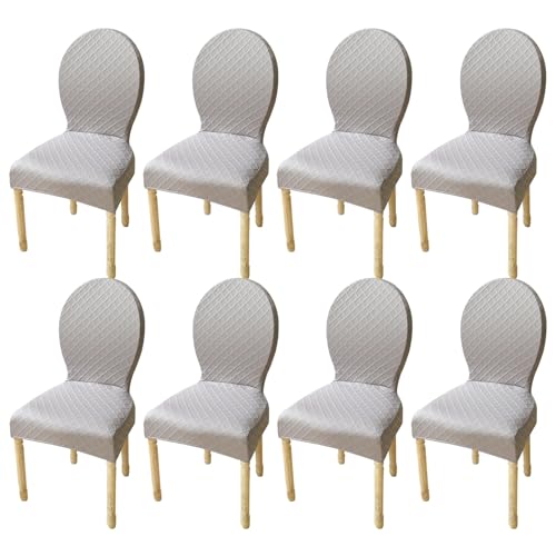 Fundas protectoras para asientos de banquetes lavables elásticas y gris claro 2
