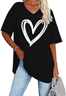 FABRIC: Women's summer t-shirt is made of 65% polyester, 30% viscose and 5% elastane, this fabric is soft, breathable and not easy to wrinkle; machine washing is recommended, avoid bleaching FEATURES: WNEEDU oversized t shirts for women, long shirt, ...