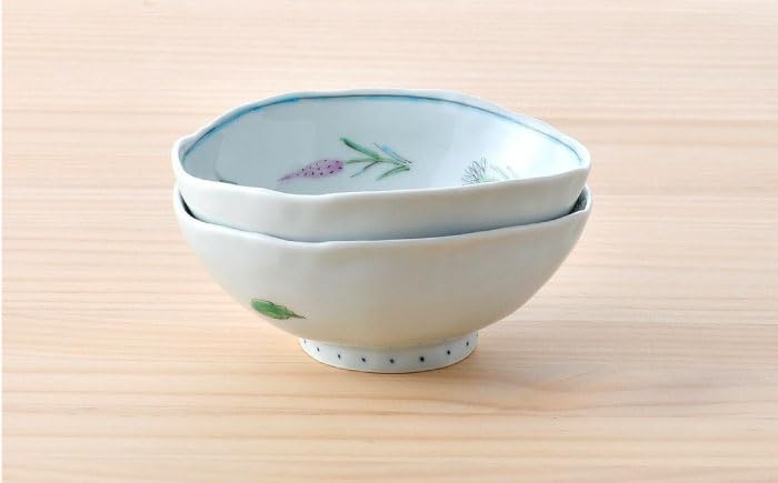 Amazon.co.jp: 【波佐見焼】野の花 小丼 2点セット 食器 皿 茶碗 小鉢