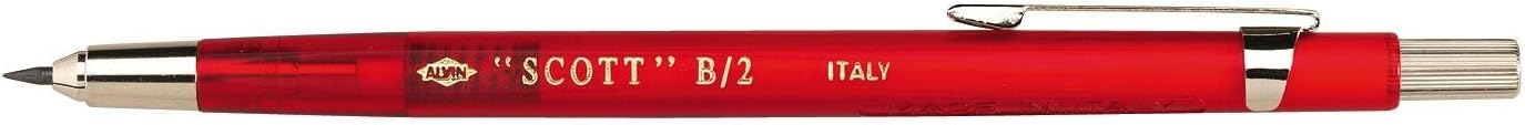 ALVIN, B/2, "SCOTT Lead Holder Mechanical Pencil with Transparent Plastic Barrel