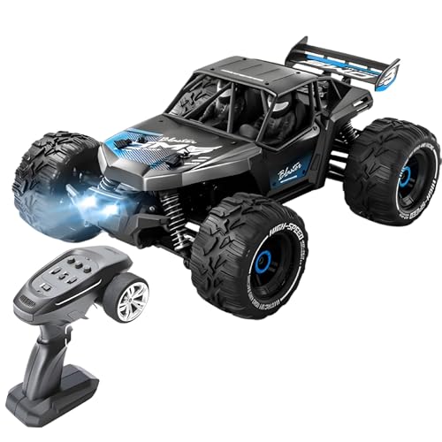 Giffy/Oyuncak 4x4 Off-Road Arazi Aracı, Uzaktan Kumandalı Metal Gövdeli, Şarjlı 1400 MaH, 50 Km Hız, Mavi