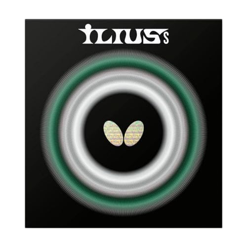 Butterfly Ilius S Table Tennis Rubber Sheet - Professional Long Pips Rubber Sheet - Available in 0.5, 1.1, and 1.3 Sponge Thicknesses - Red or Black - Made in Japan, (ILS13RD)