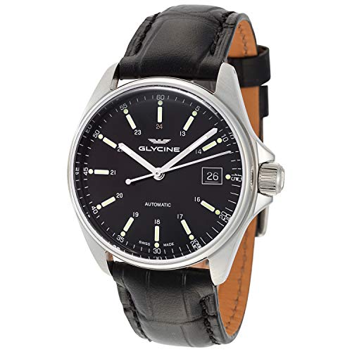 Preisvergleich Produktbild Glycine Combat Classic Herren Uhr analog Automatik mit Leder Armband GL0109