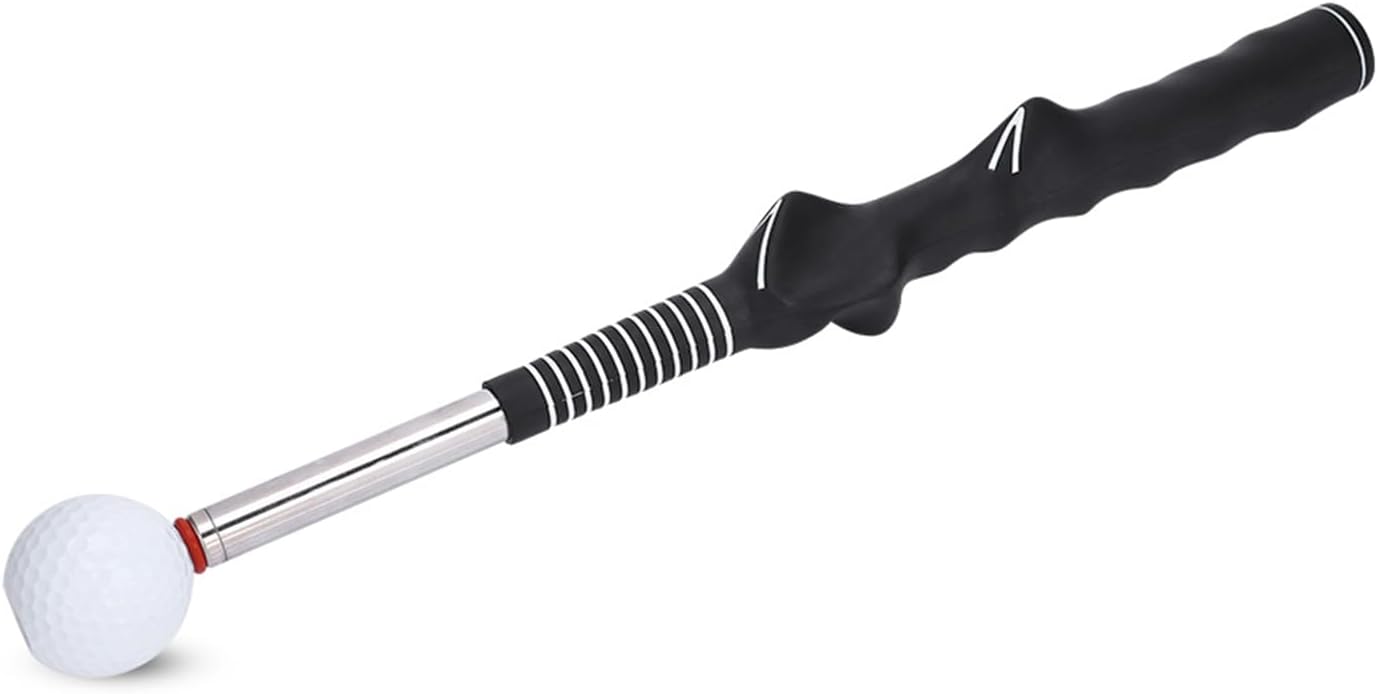 Retractable Golf Swing Training Aid, Swing Grip Trainer with Telescopic - Enhance Swing Control & Strength - for Beginners - Training Aid for Right & Left Handed Golfers